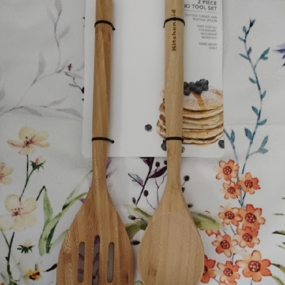 KitchenAid Natural Wood Utensil Pair